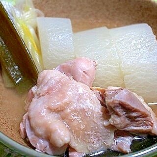 うまい！圧力鍋で作る　水炊き風　鳥と大根の煮物